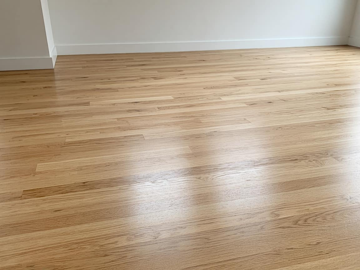 First finish coat, still wet