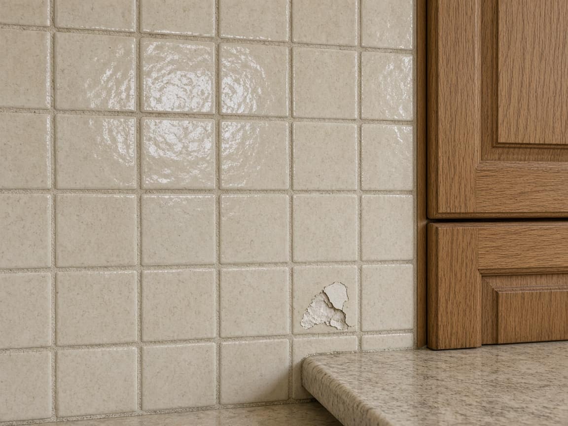 Existing tile backsplash that is staying