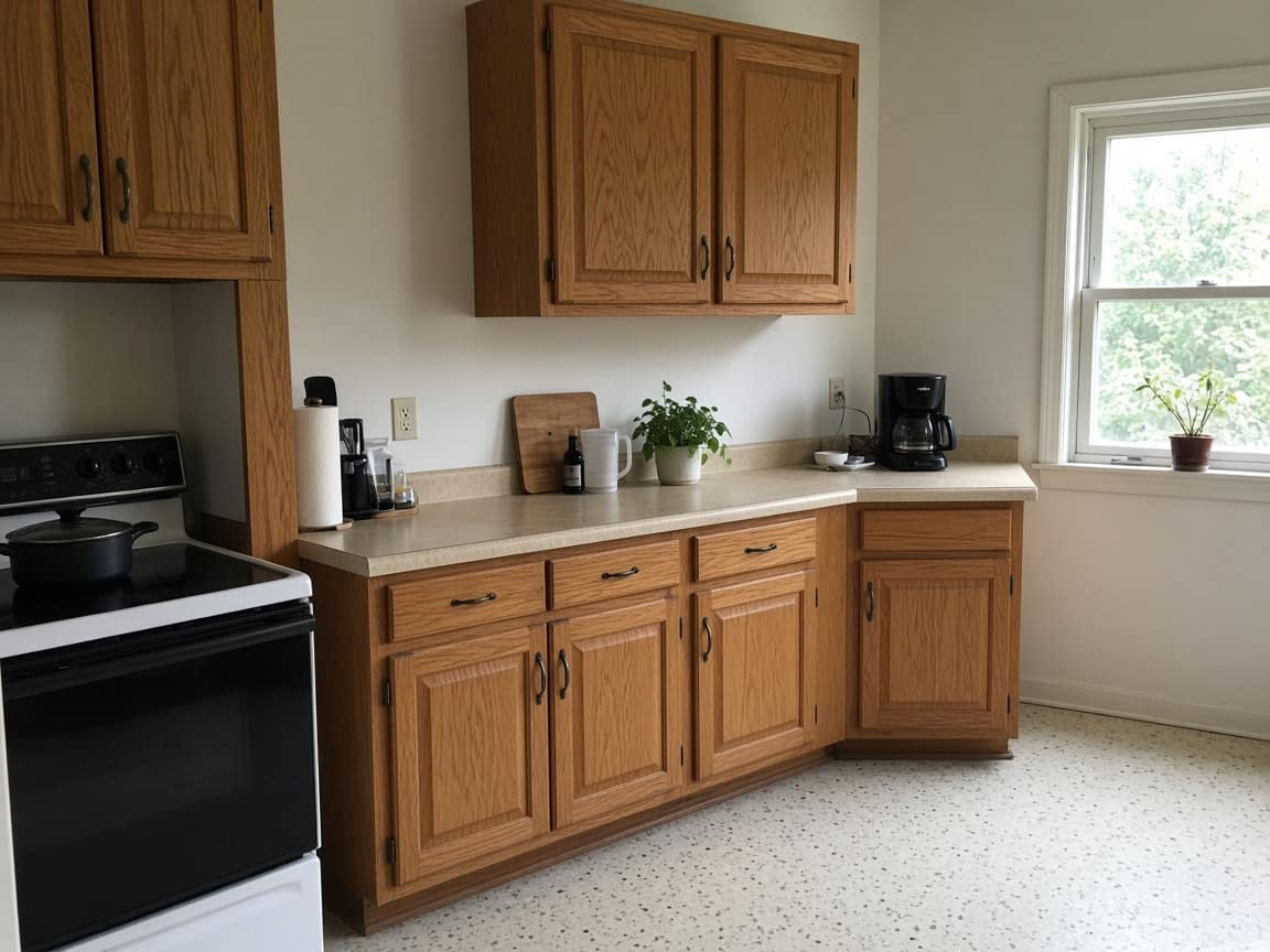 Kitchen before the crew walked in