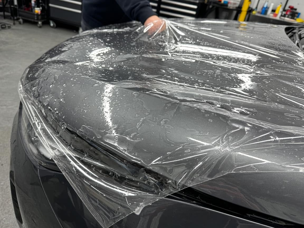 PPF going onto the hood